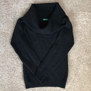 United Colors of Benetton Black Cowl Neck Sweater